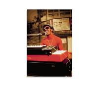 TSNKNP Singer Stevie Wonder Poster Decorative Painting Canvas Wall Art Living Room Poster Bedroom Painting Wall Art Picture Print Modern Family Room Decor 20 x 30 Inches (50 x 75 cm)