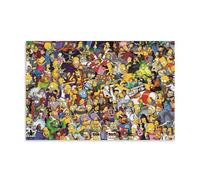 TSNKNP The Simpsons All Characters Cartoon Poster Decorative Painting Canvas Wall Art Living Room Poster Bedroom Painting Wall Art Picture Print Modern Family Room Decor 12 x 18 Inches (30 x 45 cm)