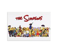 TSNKNP The Simpsons Cartoon Poster Decorative Painting Canvas Wall Art Living Room Poster Bedroom Painting Wall Art Picture Print Modern Family Room Decor 16 x 24 Inches (40 x 60 cm)