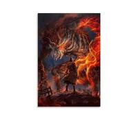 TSNKNP The Wolf Sekiro Poster Decorative Painting Canvas Wall Art Living Room Poster Bedroom Painting Wall Art Picture Print Modern Family Room Decor 12 x 18 Inches (30 x 45 cm)