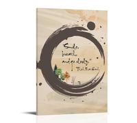 TSNKNP Thich Nhat Hanh Quotes Poster Decorative Painting Canvas Wall Art Living Room Poster Bedroom Painting Wall Art Picture Print Modern Family Room Decor 12 x 18 Inches (30 x 45 cm)