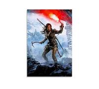 TSNKNP Tomb Raider Lara Croft Retro Poster Decorative Painting Canvas Wall Art Living Room Poster Bedroom Painting Wall Art Picture Print Modern Family Room Decor 12 x 18 Inches (30 x 45 cm)