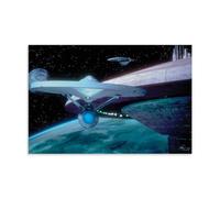 TSNKNP USS ENTERPRISE NCC - 1701 D Poster Decorative Painting Canvas Wall Art Living Room Poster Bedroom Painting Wall Art Picture Print Modern Family Room Decor 12 x 18 Inches (30 x 45 cm)