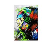 TSNKNP Valentino Rossi Poster Decorative Painting Canvas Wall Art Living Room Poster Bedroom Painting Wall Art Picture Print Modern Family Room Decor 12 x 18 Inches (30 x 45 cm)