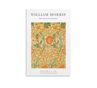 TSNKNP William Morris Orange Rose Poster Decorative Painting Canvas Wall Art Living Room Poster Bedroom Painting Wall Art Picture Print Modern Family Room Decor 20 x 30 Inches (50 x 75 cm)