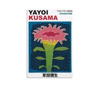 TSNKNP Yayoi Kusama Cockscomb Flowers Poster Decorative Painting Canvas Wall Art Living Room Poster Bedroom Painting Wall Art Picture Print Modern Family Room Decor 24 x 36 Inches (60 x 90 cm)