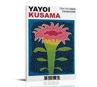 TSNKNP Yayoi Kusama Cockscomb Flowers Poster Decorative Painting Canvas Wall Art Living Room Poster Bedroom Painting Wall Art Picture Print Modern Family Room Decor 08 x 12 Inch (20 x 30 cm)