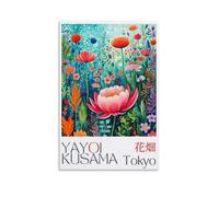 TSNKNP Yayoi Kusama Flower Poster Decorative Painting Canvas Wall Art Living Room Poster Bedroom Painting Wall Art Picture Print Modern Family Room Decor 12 x 18 Inches (30 x 45 cm)