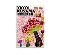 TSNKNP Yayoi Kusama Mushroom Fan Art Poster Decorative Painting Canvas Wall Art Living Room Poster Bedroom Painting Wall Art Picture Print Modern Family Room Decor 20 x 30 Inches (50 x 75 cm)