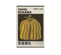 TSNKNP Yayoi Kusama Yellow Pumpkins Forever Poster Decorative Painting Canvas Wall Art Living Room Poster Bedroom Painting Wall Art Picture Print Modern Family Room Decor 24 x 36 Inches (60 x 90 cm)