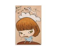 TSNKNP Yoshitello Nara Bow Wow Wo Poster Decorative Painting Canvas Wall Art Living Room Poster Bedroom Painting Wall Art Picture Print Modern Family Room Decor 16 x 24 Inches (40 x 60 cm)