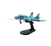 TSOENMCSW Diecast Model Plane 1/100 Scale Russia FULLBACK Su34 Sukhoi Su-34 SU 34 Fighter Diecast Metal Alloy Plane Model Toy For Display Collection and Gifts