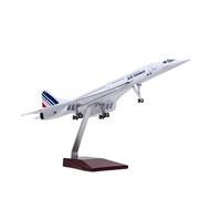 TSOENMCSW Diecast Model Plane 50CM 1/125 Scale Plane Concorde Air France Airline Model Airplane Toy Resin Airfrance Aircraft For Display Collection and Gifts