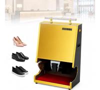 TsoLay 100w Automatic Electric Shoe Polisher, Commercial Shoe Polishing Machine With 5s Quick Wipe, Combined Spherical Brush, Power-off Protection For Home, Commercial, Hotel, Airport, yellow