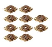 TsoLay 10pcs 9Pins Bakelite Tube Socket Valve Base for 12AX7,12AT7,12AU7,ECC83 Ideal for Audio Amplifier & HIFI DIY Projects