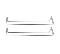 TsoLay 17-Inch Stainless Steel Wine Glass Rack,Under Cabinet Organizer,Goblet Holder,Hanging Stemware Holder for Kitchen,2 Pcs