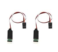 TsoLay 2Pcs 3CH 3-Channel LED Lamp Light Control Switch Panel for 1/10 1/8 RC Model Car SCX10 Trx4