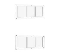 TsoLay 2X Acrylic Three-Frame Card Holder Magnetic Transparent Card Display Stand 35PT Card Brick for Rare Card Storage
