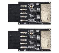 TsoLay 2X Motherboard USB2.0 9Pin to TYPE-C A-KEY Front Connector Converter USB3.2 TYPE-E Interface Header Extender Card