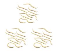 TsoLay 30Pcs 12 Inch Unfinished Wooden Wiggly Snakes Jointed Flexible Wooden Snake Blank Animal Model Crafts Toys for Arts