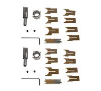 TsoLay 32Pcs Carbide Ball Blade Woodworking Milling Cutter Molding Tool Beads Router Bit Drills Bit Set 14-25mm