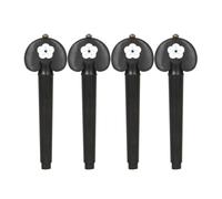 TsoLay 4/4 Cello String Knob Ebonewood Hand String Shaft Hand-Carved White Shell Violin Shaft Non-Slip Knob