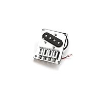 TsoLay 4 String Guitar Bridge with Pickup Vintage Style for Cigar Box Guitar Replacement