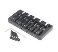 TsoLay 5-String Electric Bridge Flipping Saddle String Spacing 16.5MM String Spacing 16.5MM Fixed Bridge Black