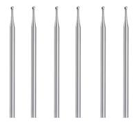 TsoLay 6 Pcs Ball Burr Set, 3/32 Inch Sphere Burs Jewelry Carving Bits(1.8mm) Easy Install Easy to Use