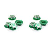 TsoLay 8Pcs Aluminium Wheel Hub Cover Antidust Cover 17mm HEX Nut for RC 1:8 Model Car Wheel Cover,Green