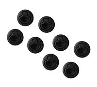 TsoLay 8Pcs Round Black Flush Pull Latch for RV Boat Marine Deck Hatch Door Replacement