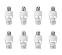 TsoLay 8X AC110-220V 360 Degrees Pir Induction Motion Sensor IR Infrared Human E27 Plug Socket Switch Base LED Bulb Lamp Holder