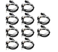 TsoLay Air Duct Earphones Headsets with Transparent Ducts Universal Earphones 10pcs