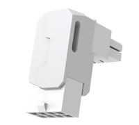 TsoLay Case for Desktop Graphics Card Compatible 8 Pin PCIe GPU Power Adapter 90 Degree Angle Connector in Aluminum Housing White STD
