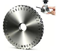 TsoLay Codeword Plate Character Wheel, Manual Marking Steel Stamp Wheel Accessories with A-Z&0-9 Engraving Roller, Maximum Durability and Wear Resistance for Industrial & Workshop Applications