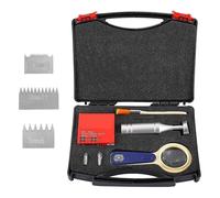 TsoLay Cross-Cut Tester Kit, Cross Hatch Adhesion Tester Kit with 1mm/2mm/3mm Blades, Professional Paint Film Scriber with Magnifier, Tape & Brush, for Coatings, Paints, Plastics