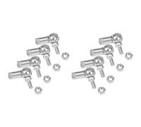 TsoLay CS8, Rod End Ball Bearing with Stud, M5X0.8mm Carbon Steel 8Pcs,Ball Joint Bearing