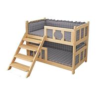 TsoLay Double-Layer Elevated Pet Bed with Mattress and Safety Guardrail - Suitable for Cats and Small Dogs