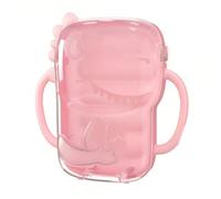 TsoLay Food Baby Pouch Holder Squeeze-Proof Spill-Proof for Toddlers with Handles,Fits Most Bags Pink