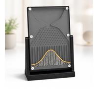 TsoLay Galton Board Experiment Model, Desk Galton Board with Bell Curve, Transparent Design,Effective Statistical Law for Normal Distribution Visualization, Classroom Teaching & School
