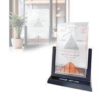 TsoLay Galton Board Probability Model, 12-Inch Bell Curve Demonstrator with 17500 Steel Beads, Normal Distribution and Randomness Learning Kit for Statistics, Math, Classroom, Desk Decor