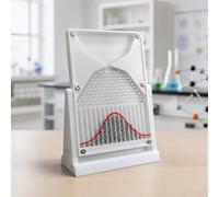 TsoLay Galton Board Probability Model, Normal Distribution Bell Curve Demonstrator with Red Curve, Central Limit Theorem Teaching Aid for Statistics, Probability, Math and Physics Lab Kit