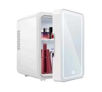 TsoLay Makeup Mini Fridge, 6L Mini Skincare Fridge with Dimmable LED Light Mirror & Thermoelectric Cooling and Warming Function, AC & DC Powered, for Refrigerating Makeup Skincare and Food
