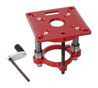 TsoLay Mini Router Table Insert Plate and Router Lift for 65mm Universal Trimming Machine,Square Woodworking Bench Router Easy to Use