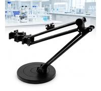 TsoLay Ph Electrode Holder, Conductivity Meter Electrode Holder With 360° Rotating Retractable Arm, Holds Up To 4 Electrodes, Lab Electrode Stand For Ion Meters And Scientific Experiments