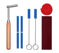 TsoLay Rubber Mute 9 PCS Piano Tuner Wrench Hammer Set, Professional Piano Tuning Tool Kit