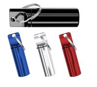 TsoLay Small Portable Pill Box Keychain Pill Container Custom Small Pill Case withText Gifts forOutdoor Travel Enthusiasts