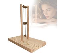 TsoLay Wooden Chaos Pendulum Toy, Double Pendulum Desk Toy with Stay Focused and Relaxed During Work or Study and Continuous Motion Creates a Calming Visual Effect for Home and Office