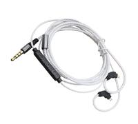 Tsophreniq 0.78mm 3.5MM Upgraded Headphone Cable with Microphone Ergonomic Angled Connector Replacement Microphone Cable with Music Control Function