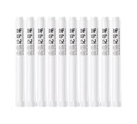 Tsophreniq 10 Pieces White Markers Waterproof Paint Pens Permanent Marker Pens Oil-based for Tire Metal Glass